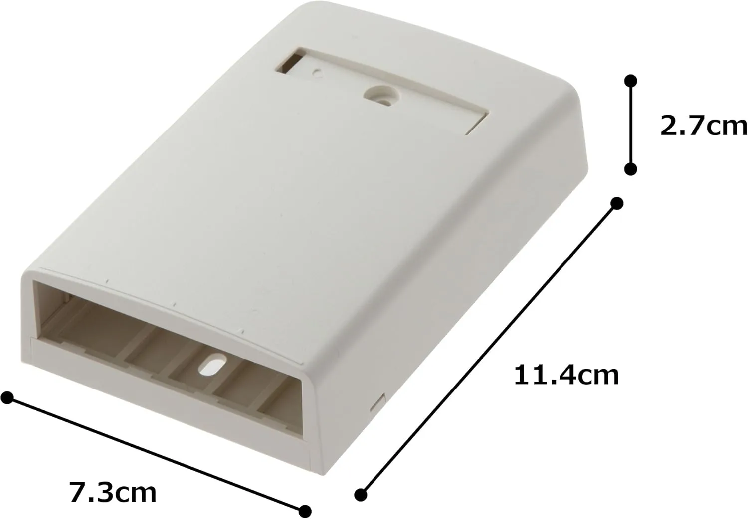 Panduit CBX4IW-AY 4-Port Surface Mounting Box for LD3/LDPH3/LD5/LDPH5, Off White