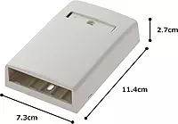 Panduit CBX4IW-AY 4-Port Surface Mounting Box for LD3/LDPH3/LD5/LDPH5, Off White