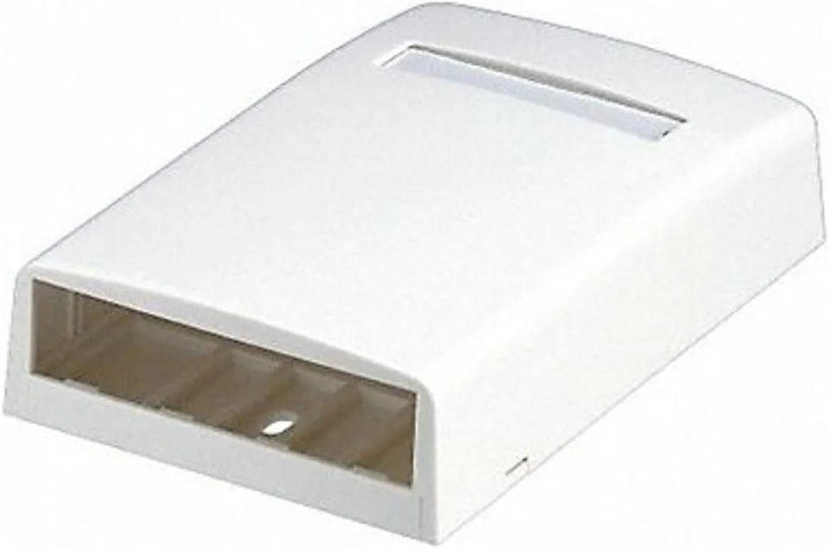 Panduit CBX4WH-AY 4-Port Surface Mounting Box for LD3/LDPH3/LD5/LDPH5, White