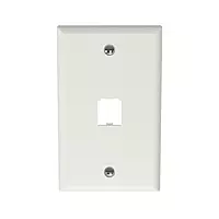 Panduit CFP1IW 1-Port Mini-Com Single-Gang Faceplate, Classic Series, Off-White