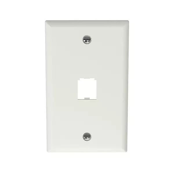 Panduit CFP1IW 1-Port Mini-Com Single-Gang Faceplate, Classic Series, Off-White