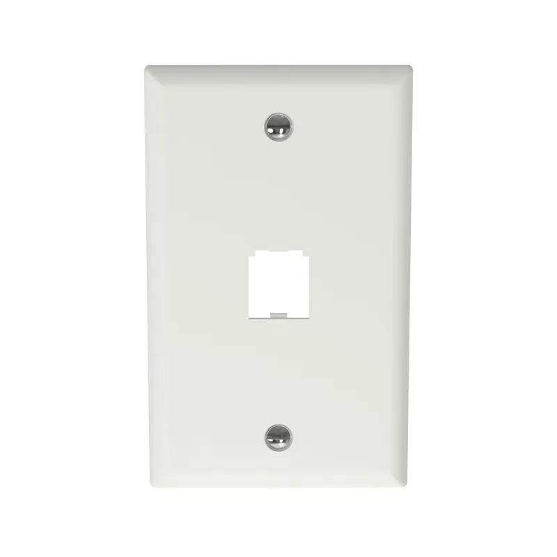 Panduit CFP1IW 1-Port Mini-Com Single-Gang Faceplate, Classic Series, Off-White