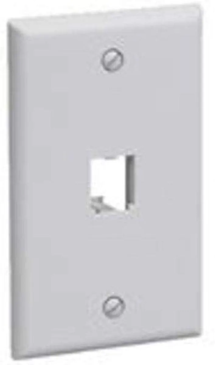 Panduit CFP1WH 1-Port Mini-Com Single-Gang Faceplate, Classic Series, White