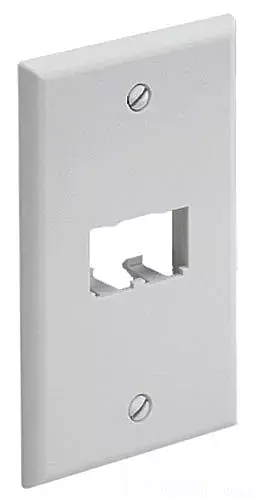 Panduit CFP2IW 1-Gang 2-Port Faceplate, Off White