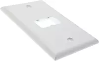 Panduit CFP2WH 1-Gang 2-Port Faceplate, White