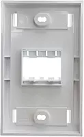 Panduit CFPE2WHY 1-Gang 2-Port Faceplate, White