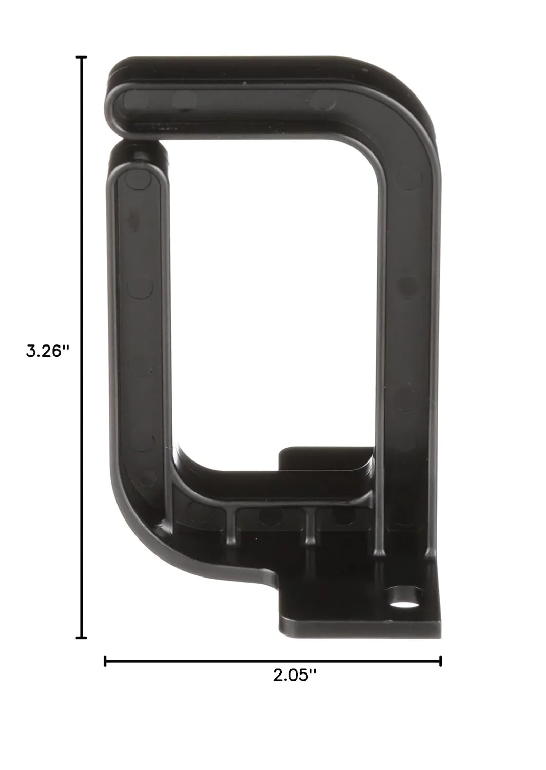 Panduit Vertical Cable Management D-Ring, Black Polycarbonate