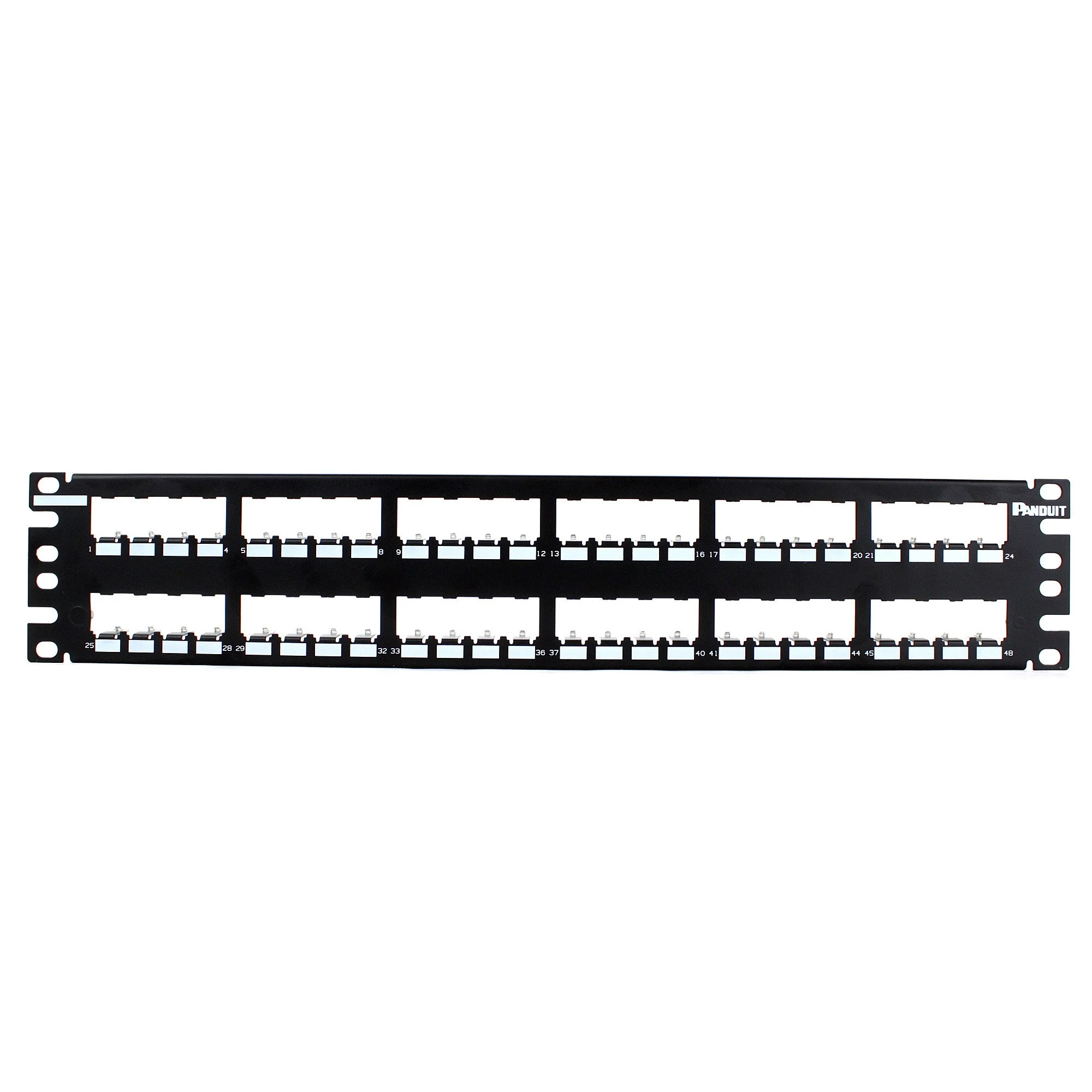 Panduit CP48BLY 48-Port Flat Patch Panel, Black