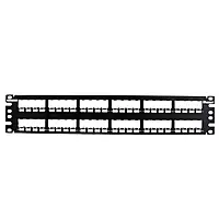 Panduit CP48BLY 48-Port Flat Patch Panel, Black