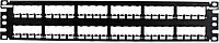 Panduit CP48BLY 48-Port Flat Patch Panel, Black