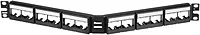 Panduit CPPLA24WBLY Angled 24-Port Patch Panel, Black 1 RU Black