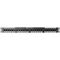 Panduit DP245E88TGY Category-5E 24-Port Flat Punchdown Patch Panel, Black