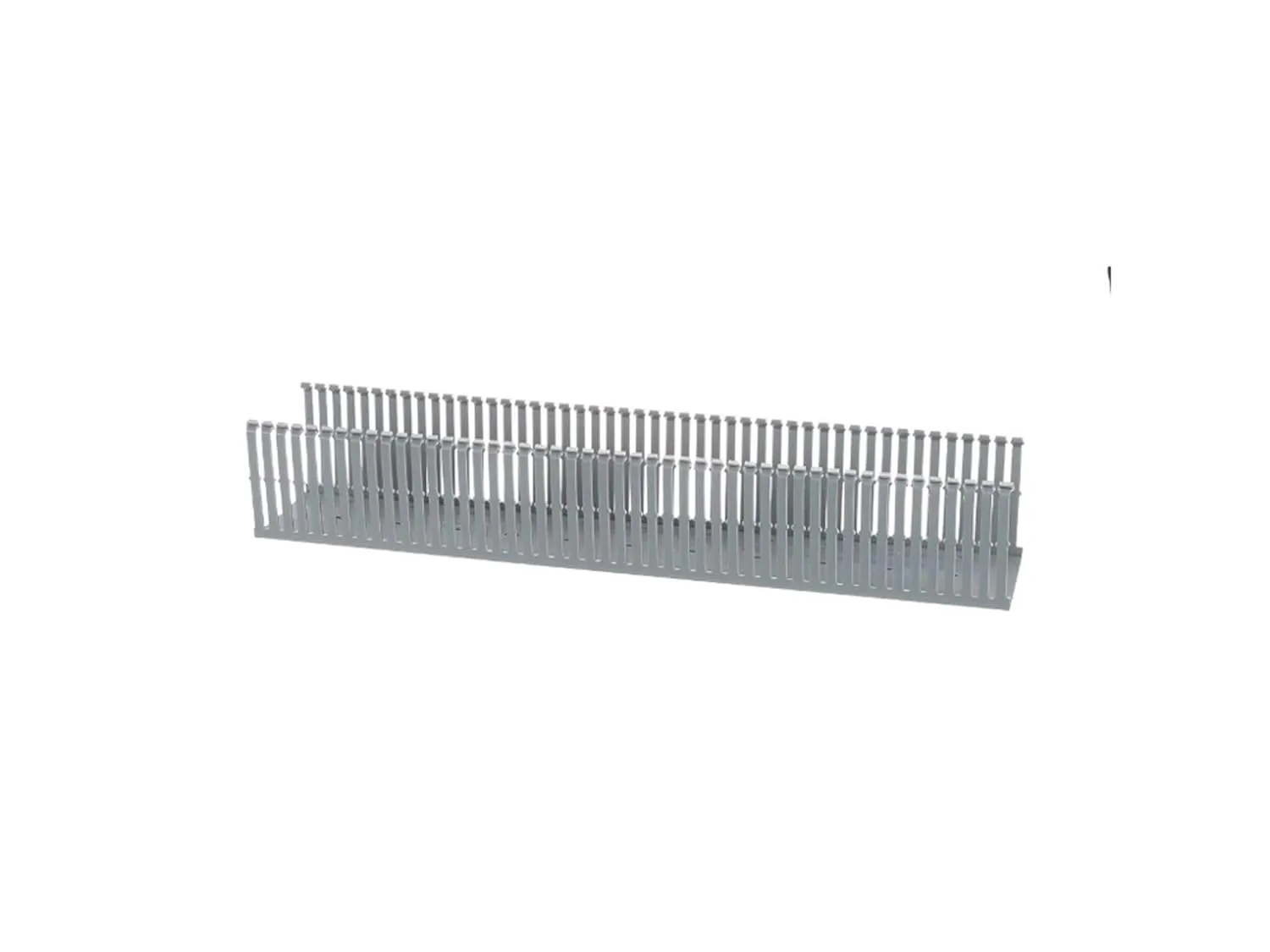 PANDUIT Type F Narrow Slotted PVC Wiring Duct, Light Gray