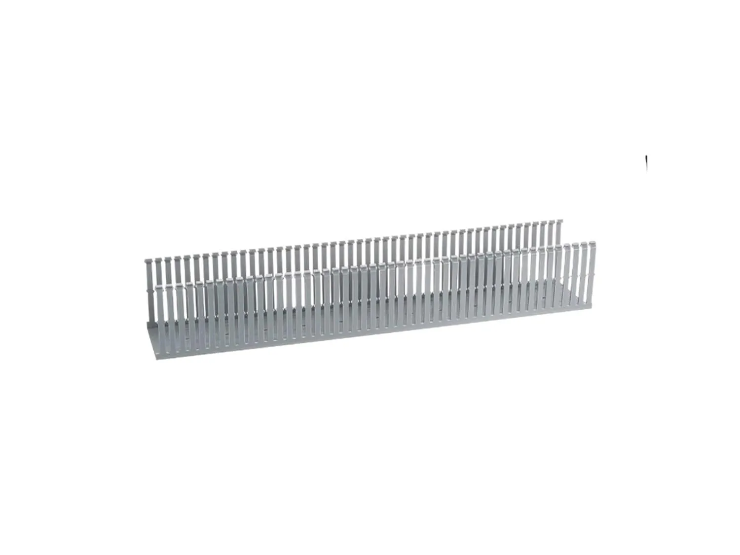 PANDUIT Type F Narrow Slotted PVC Wiring Duct, Light Gray