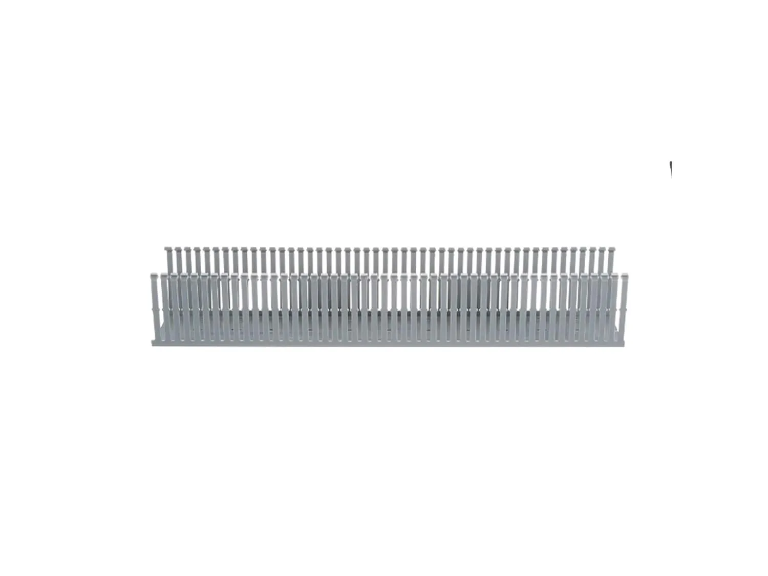 PANDUIT Type F Narrow Slotted PVC Wiring Duct, Light Gray