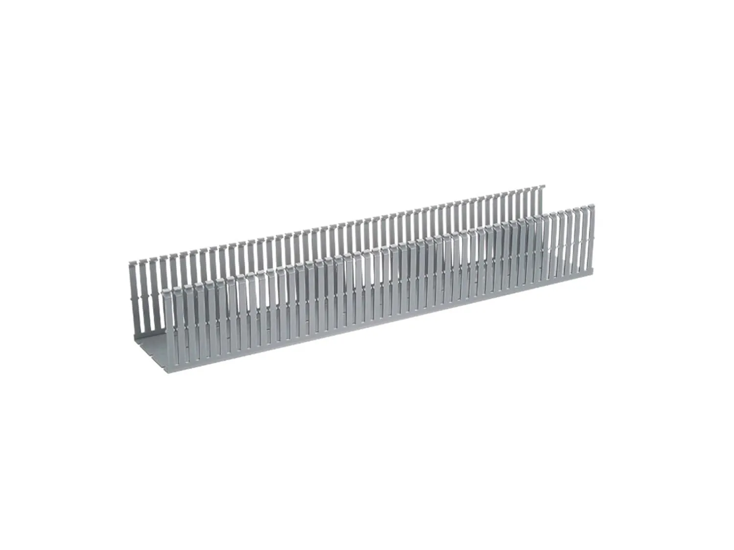 PANDUIT Type F Narrow Slotted PVC Wiring Duct, Light Gray