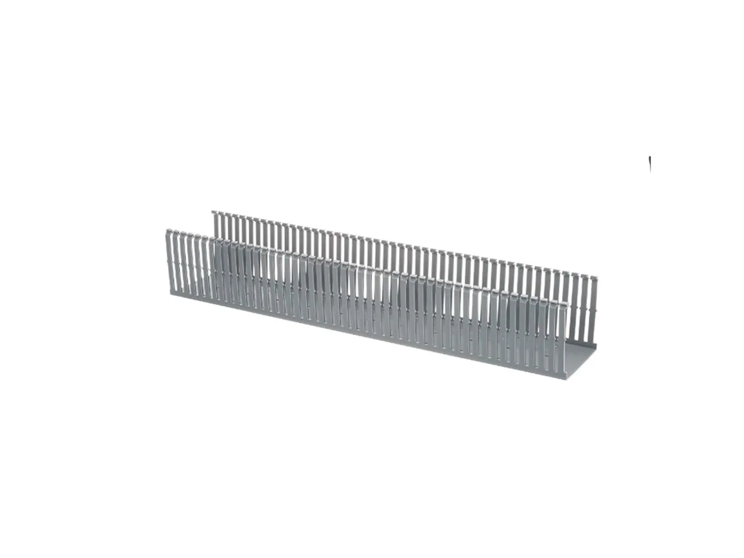 PANDUIT Type F Narrow Slotted PVC Wiring Duct, Light Gray