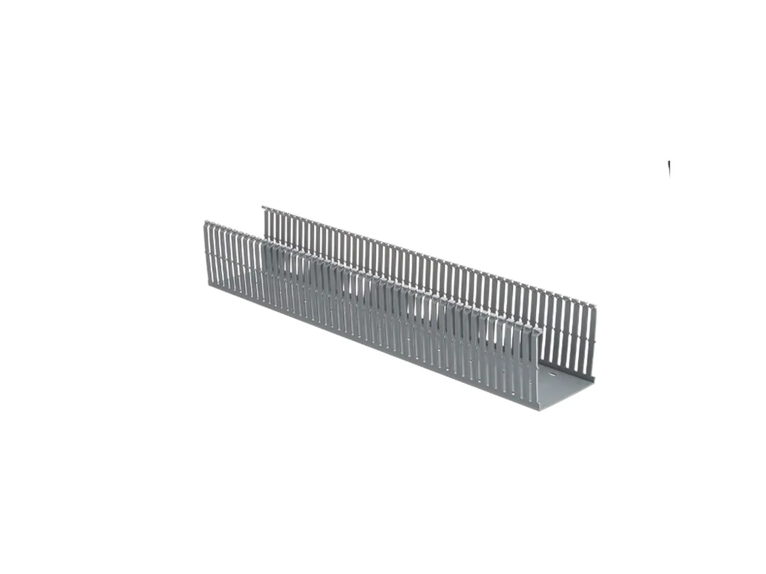 PANDUIT Type F Narrow Slotted PVC Wiring Duct, Light Gray