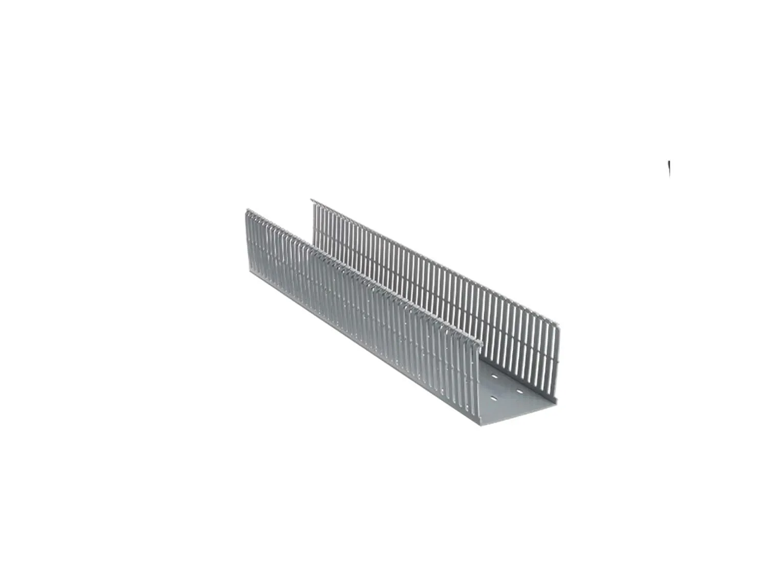 PANDUIT Type F Narrow Slotted PVC Wiring Duct, Light Gray