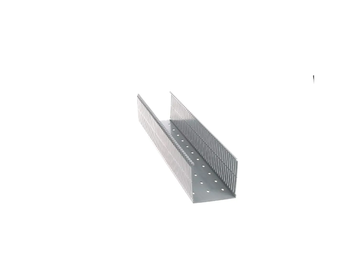 PANDUIT Type F Narrow Slotted PVC Wiring Duct, Light Gray