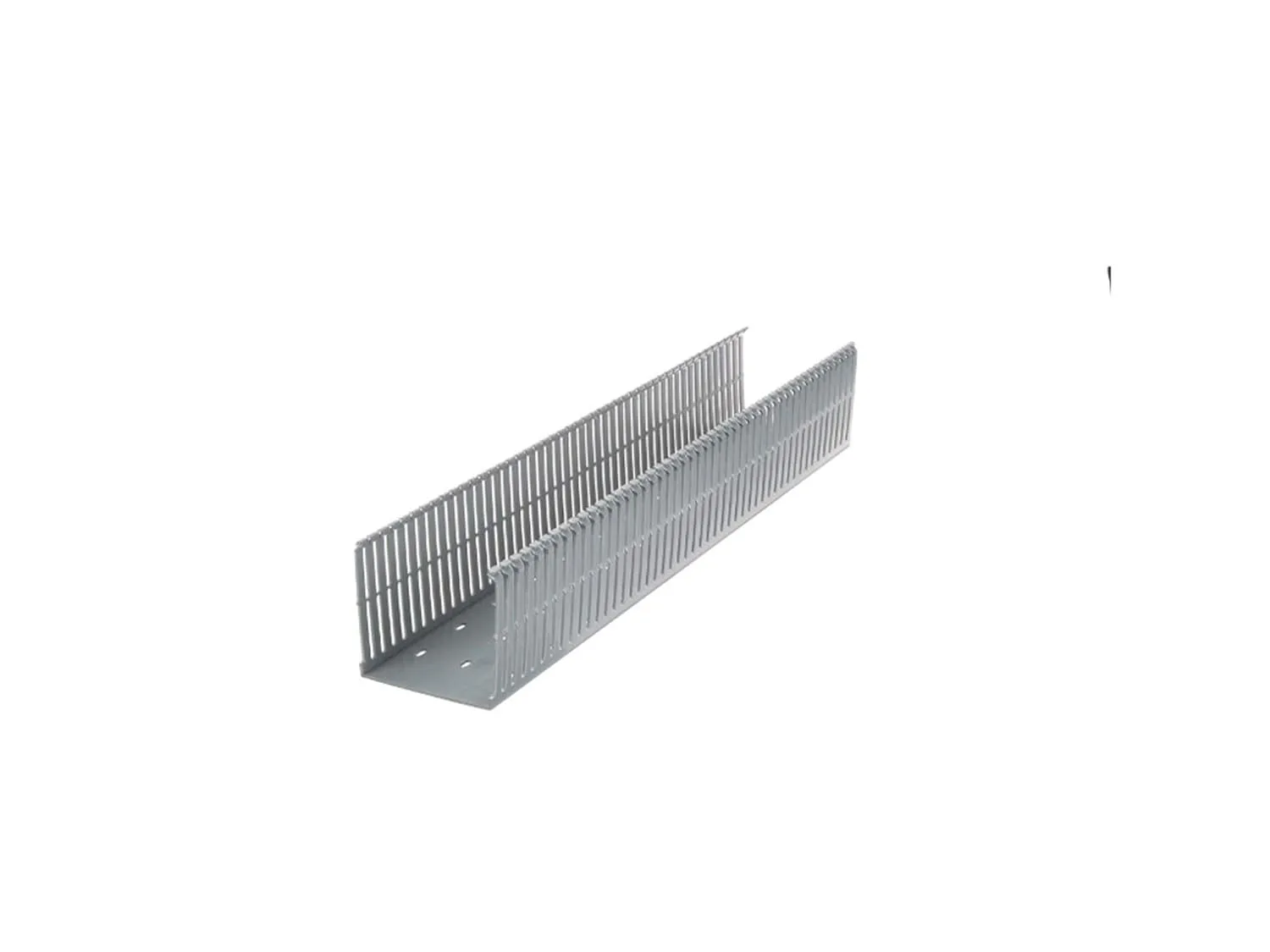 PANDUIT Type F Narrow Slotted PVC Wiring Duct, Light Gray