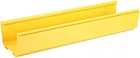 Panduit FR6X4YL6 FiberRunner 6x4 Channel, Yellow for Use with FRCR6YL-X, FRHC6YL6