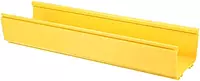 Panduit FR6X4YL6 FiberRunner 6x4 Channel, Yellow for Use with FRCR6YL-X, FRHC6YL6