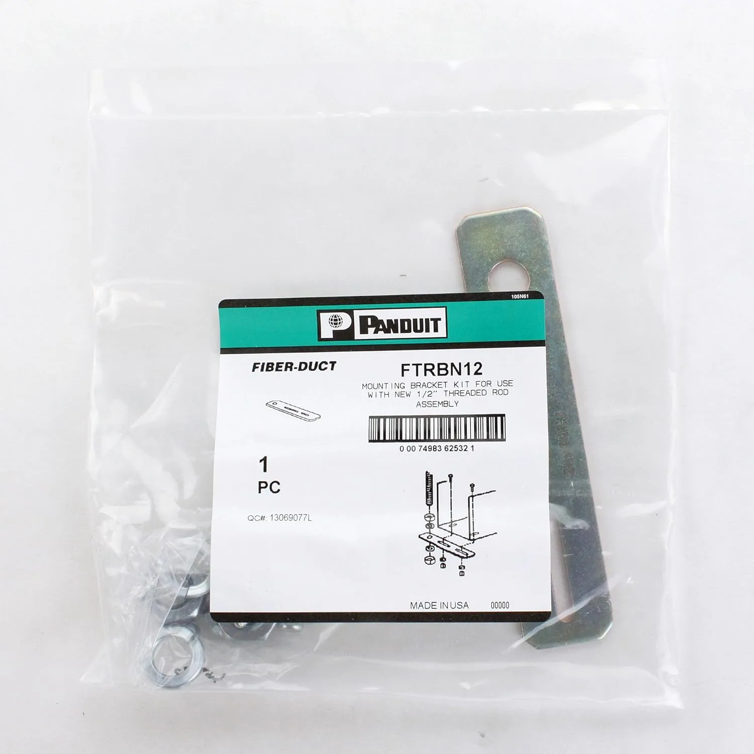Panduit FTRBN12 Threaded Rod Bracket, 1/2-Inch
