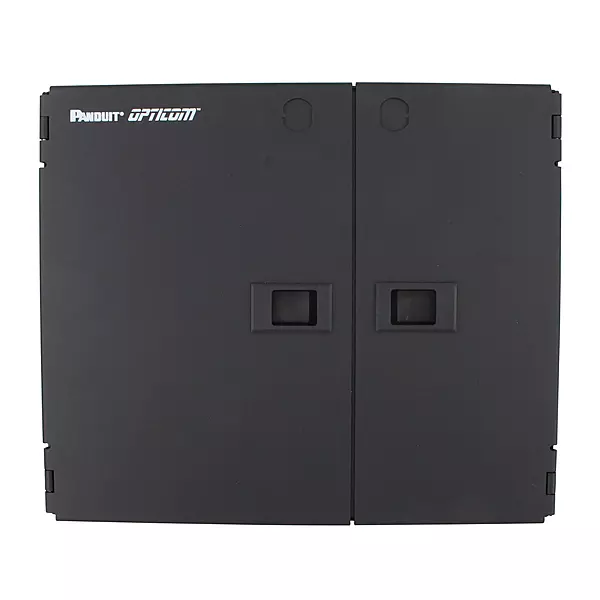 Panduit FWME2 2-Door 2-Adapter Panel Wall-Mount Enclosure, Black