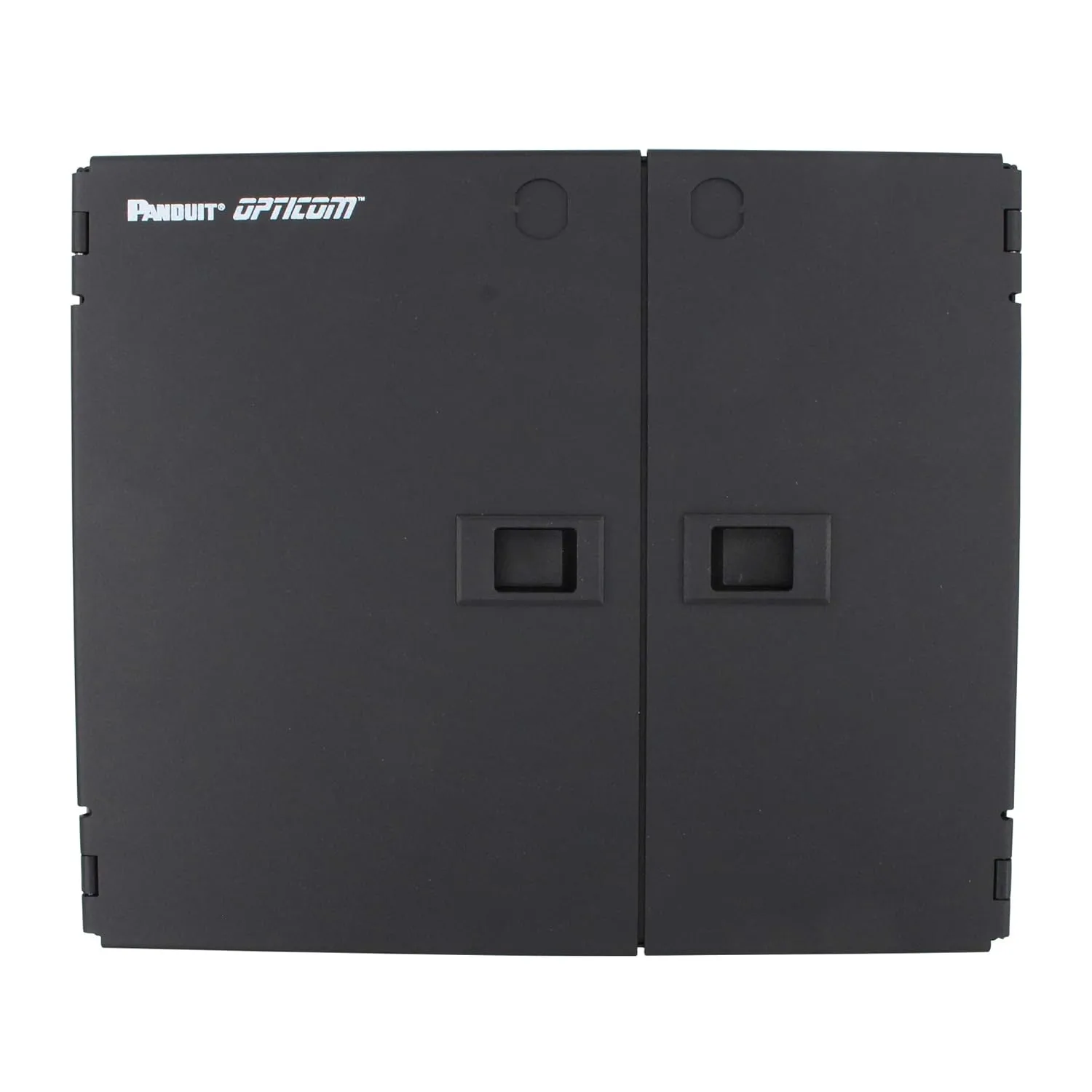 Panduit FWME2 2-Door 2-Adapter Panel Wall-Mount Enclosure, Black