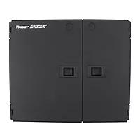 Panduit FWME2 2-Door 2-Adapter Panel Wall-Mount Enclosure, Black