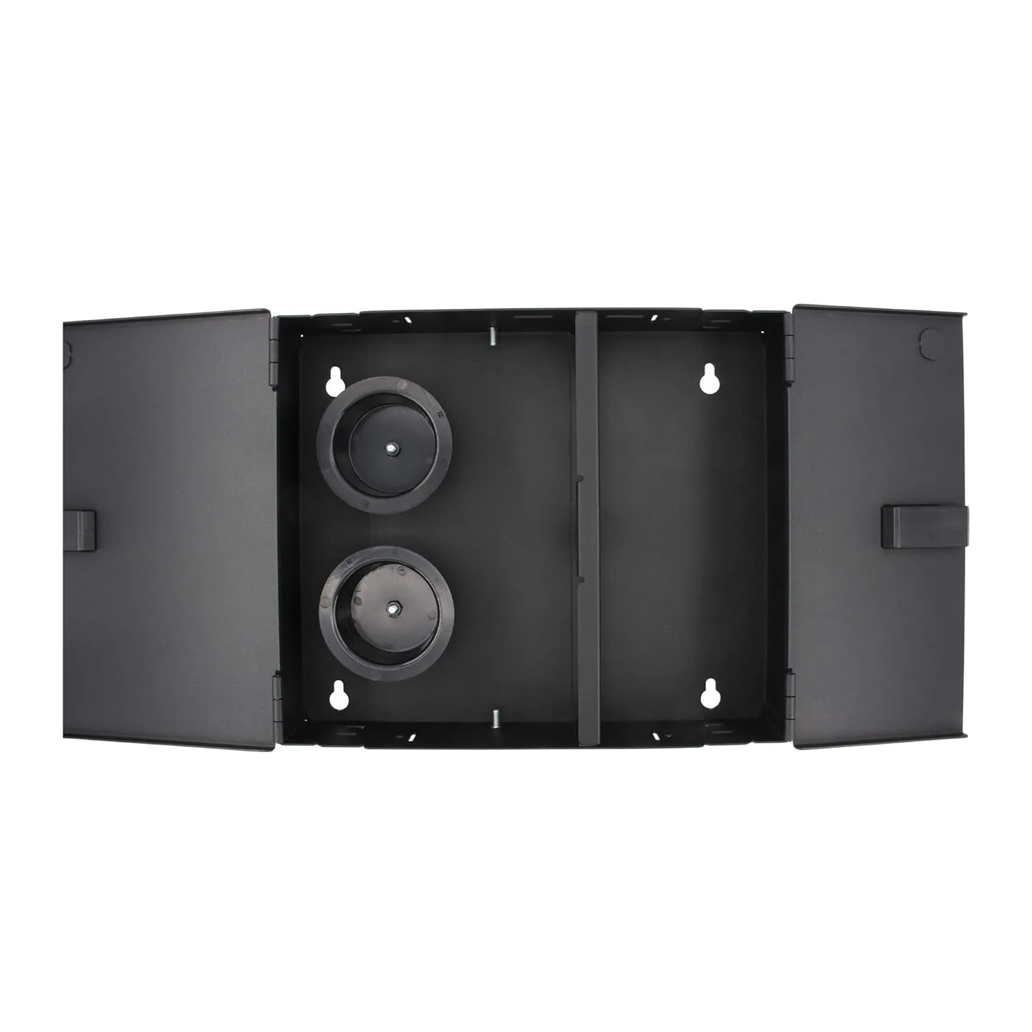 Panduit FWME2 2-Door 2-Adapter Panel Wall-Mount Enclosure, Black