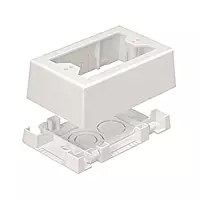 Panduit JBX3510WH-A 1-Gang Outlet Box, White, 2-Piece