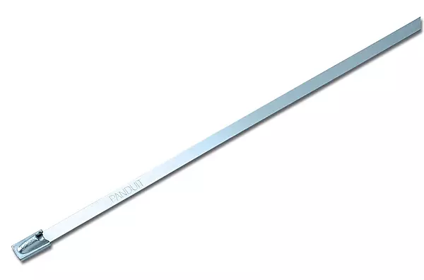 Panduit MLT4S-CP Pan-Steel Self-Locking Cable Tie, General Purpose, Standard Cross Section, AISI 304 Stainless Steel