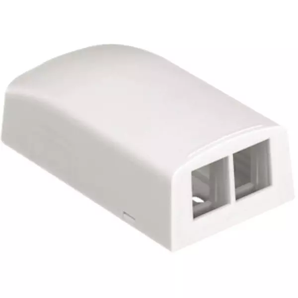 Panduit NK2BXWH-A 2-Port Surface Mounting Box for LD3/LD5 Fitting, White