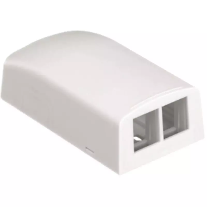 Panduit NK2BXWH-A 2-Port Surface Mounting Box for LD3/LD5 Fitting, White