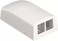 Panduit NK2BXWH-A 2-Port Surface Mounting Box for LD3/LD5 Fitting, White