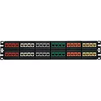Panduit NKFP48Y Category-6 48-Port Flat Modular Patch Panel, Black