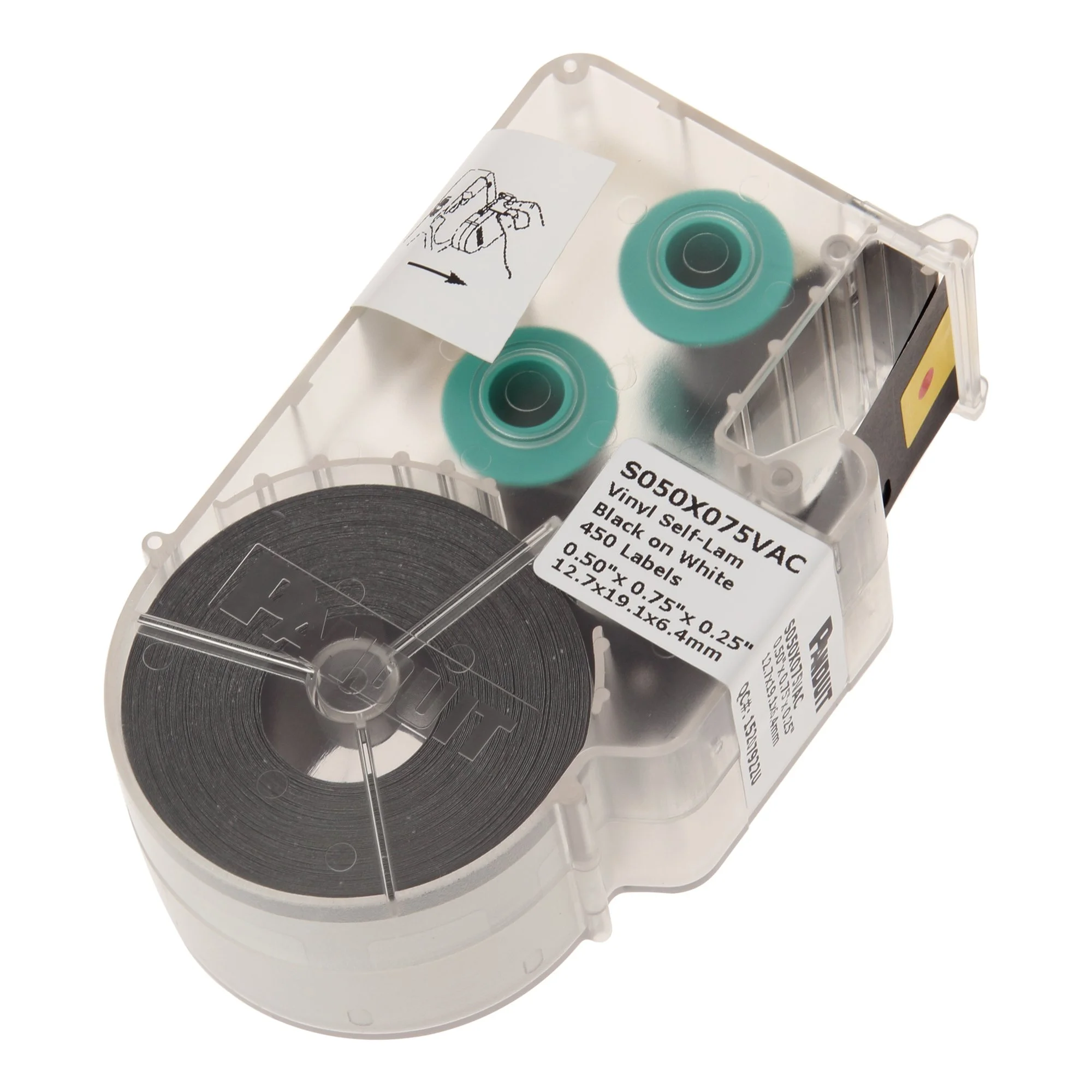 Panduit P1 Cassette Self-Laminated Vinyl Labels White