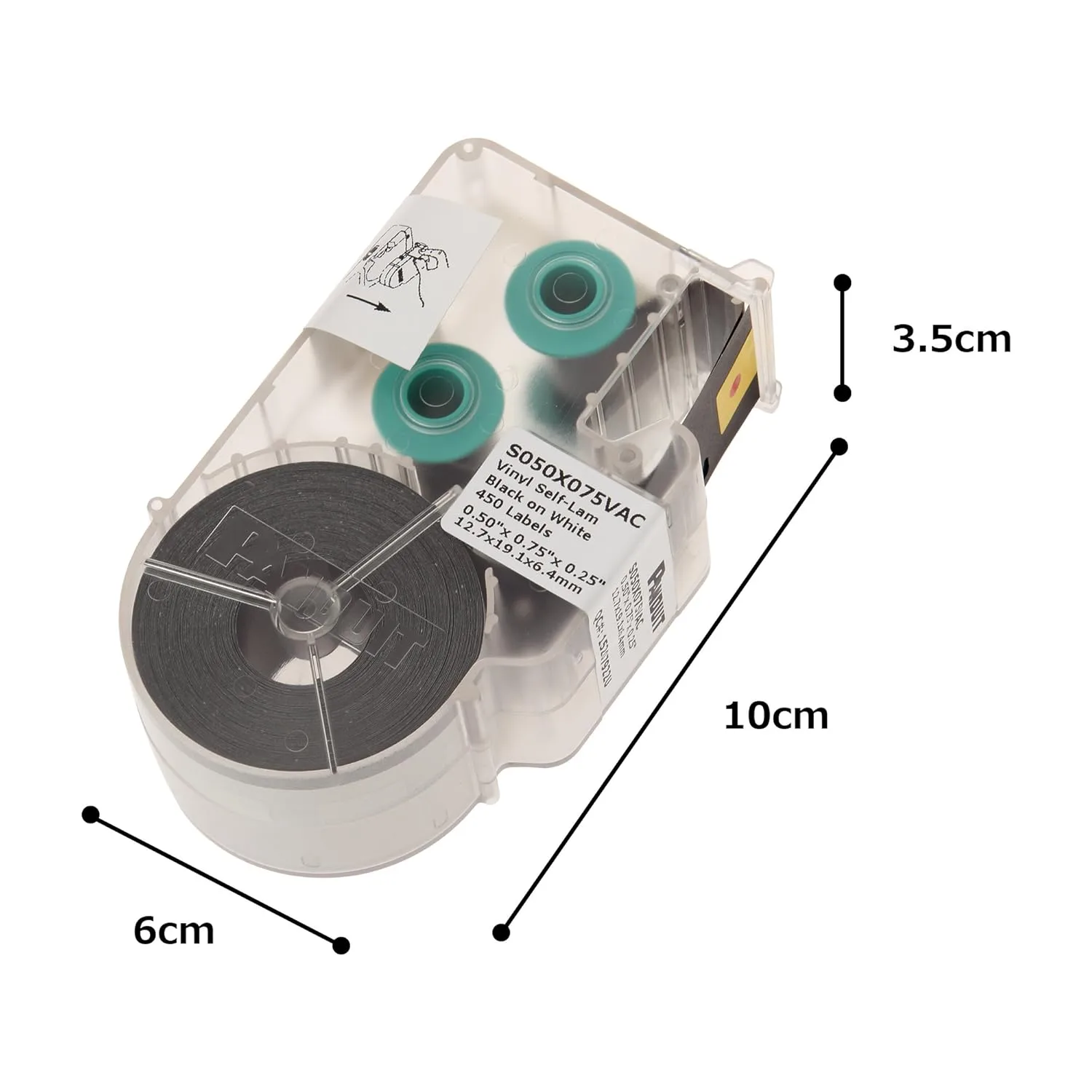 Panduit P1 Cassette Self-Laminated Vinyl Labels White
