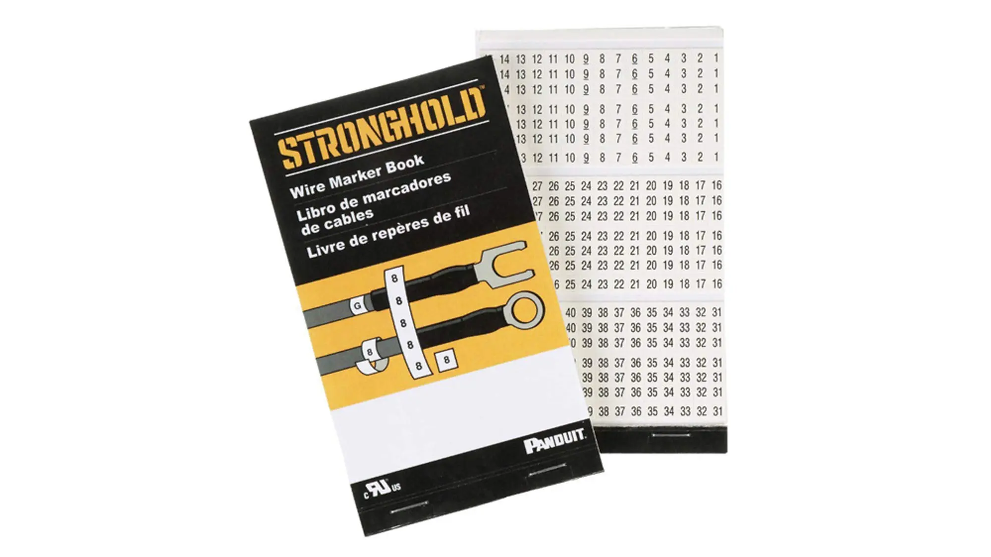 Panduit PCMB Pre-Printed Vinyl Cloth Wire Marker Book