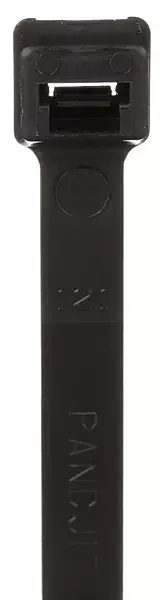 Panduit PLT4H-L0 Pan-Ty Cable Tie, Weather Resistant Nylon 6.6, Light-Heavy Cross Section, Straight Tip