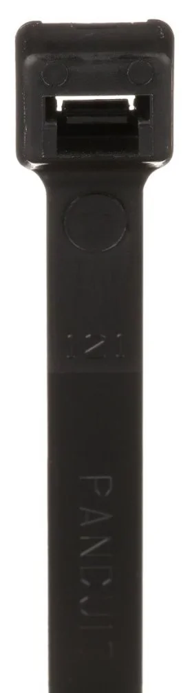 Panduit PLT4H-L0 Pan-Ty Cable Tie, Weather Resistant Nylon 6.6, Light-Heavy Cross Section, Straight Tip
