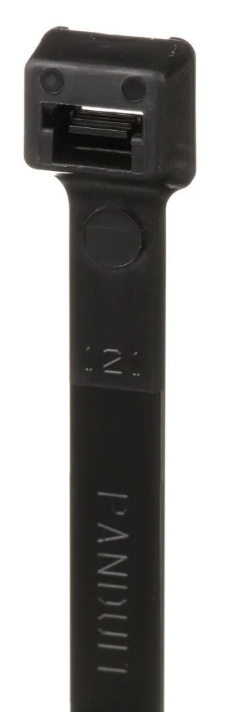 Panduit PLT4H-L0 Pan-Ty Cable Tie, Weather Resistant Nylon 6.6, Light-Heavy Cross Section, Straight Tip