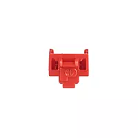Panduit PSL-DCJB-C Jack Module Block-Out Device, 100 Block-Outs (Red) and 5 Removal Tool (Black), Polycarbonate