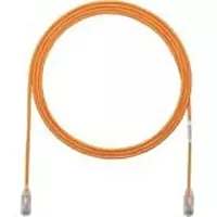 Panduit TX6-28 UTP28SP15OR Cat 6 Patch Cord, 28 AWG, 15 ft, RJ45 Connector, Orange
