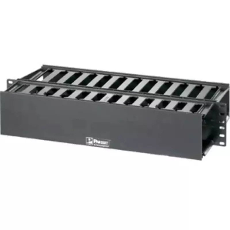Panduit WMP1E Patchlink Horizontal Cable Manager, 2RU, 19" Front & Rear