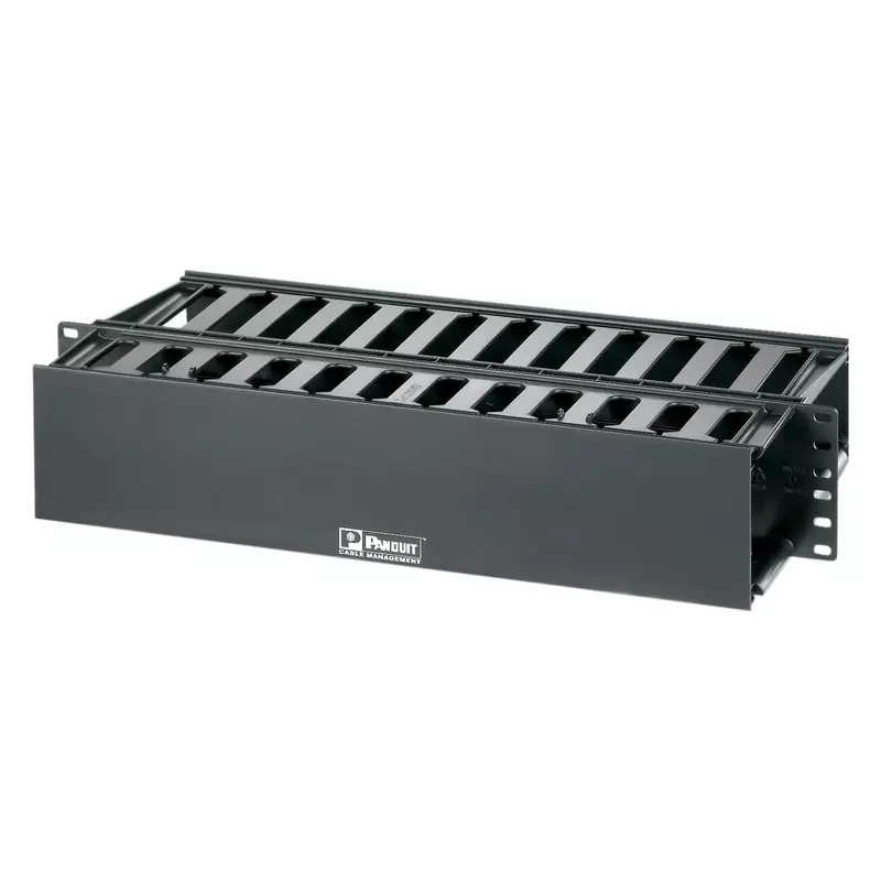 Panduit PatchLink WMP1E Horizontal Cable Manager - Black - 2 RU - 19in