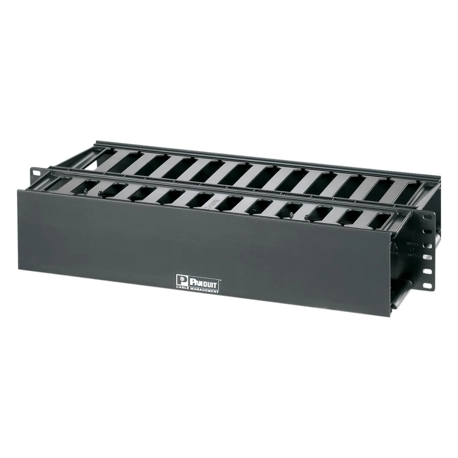 Panduit PatchLink WMP1E Horizontal Cable Manager - Black - 2 RU - 19in