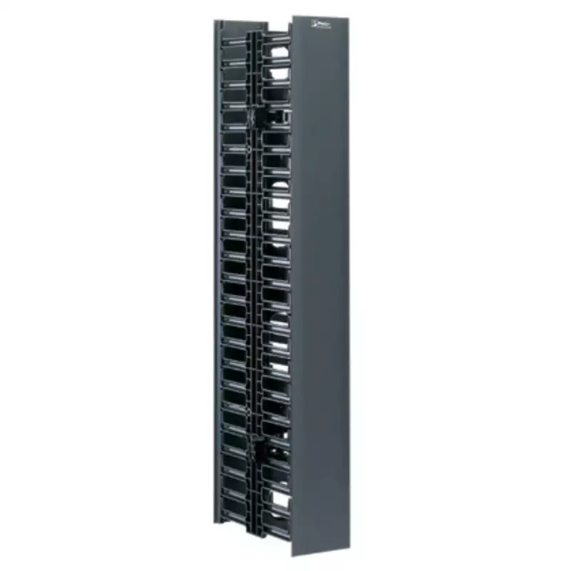 Panduit WMPV22E Vertical Cable Management, Black, 22 RU